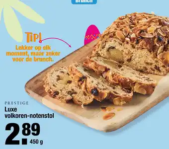 ALDI Luxe volkoren-notenstol 450g aanbieding