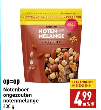 ALDI Notenboer ongezouten notenmelange 400 g aanbieding