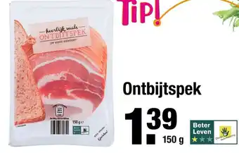 ALDI Ontbijtspek 150g aanbieding