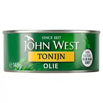 Jumbo John west tonijnstukken in zonnebloemolie 145g aanbieding