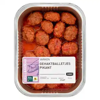 Jumbo Jumbo gehaktballetjes pikant 296g aanbieding