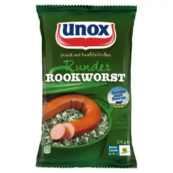 Jumbo Unox rookworst runder 275g aanbieding