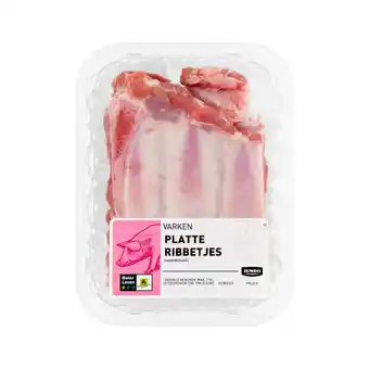 Jumbo Jumbo platte ribbetjes varken ca. 500g aanbieding