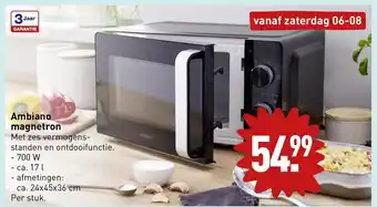 ALDI Ambiano magnetron 24x45x36 cm per stuk aanbieding