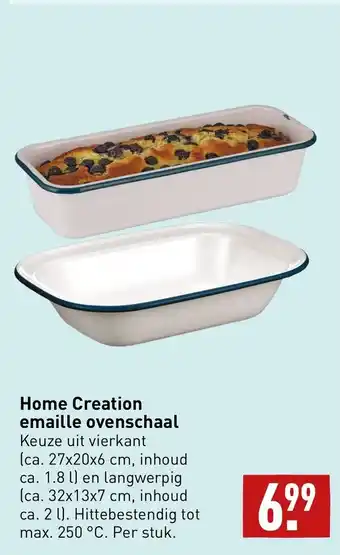 ALDI Home Creation emaille ovenschaal per stuk aanbieding