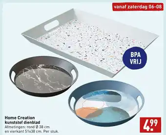 ALDI Home Creation kunststof dienblad per stuk aanbieding