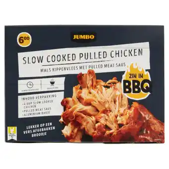 Jumbo Jumbo slow cooked pulled chicken 410g aanbieding