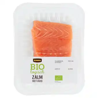 Jumbo Jumbo zalm met huid biologisch ca. 175g aanbieding