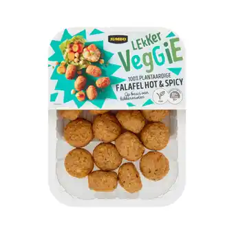 Jumbo Jumbo lekker veggie falafel hot & spicy vegan 200g aanbieding