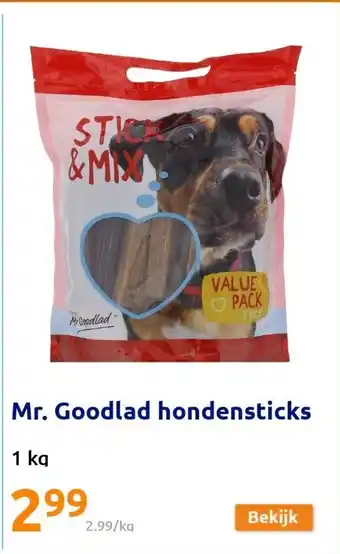 Action Mr. Goodlad hondensticks 1 Kg aanbieding