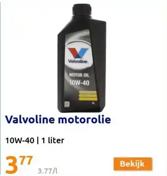 Action Valvoline motorolie 10W-40 1 liter aanbieding