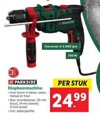 Lidl Parkside Klopboormachine per stuk aanbieding