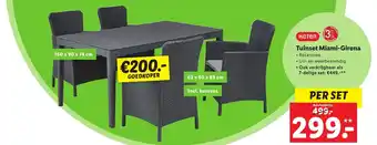 Lidl Keter Tuinset Miami-Girona per set aanbieding