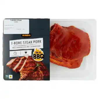 Jumbo T-bonesteak gekruid ca. 350g aanbieding