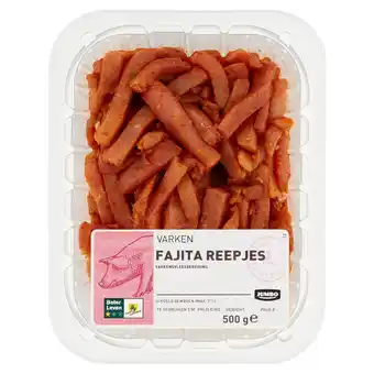 Jumbo Jumbo varken fajita reepjes 500g aanbieding