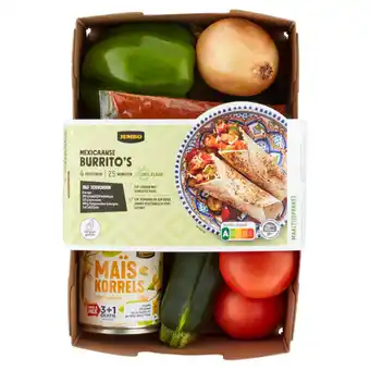 Jumbo Jumbo maaltijdpakket mexicaanse burrito 4 personen aanbieding