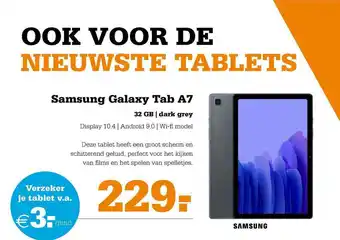 Telecombinatie Samsung galaxy tab a7 32 gb | dark grey aanbieding