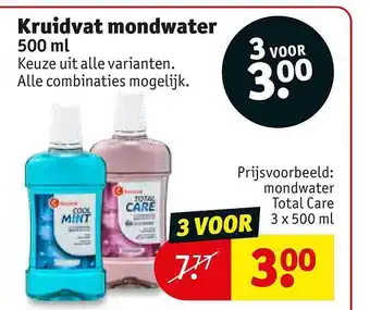 Kruidvat Kruidvat mondwater aanbieding