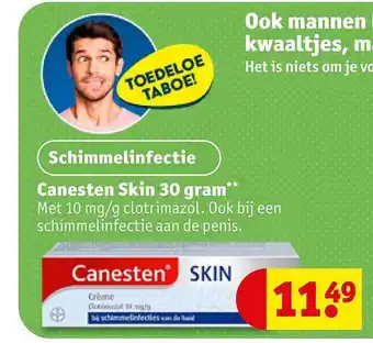 Kruidvat Canesten skin 30 gram aanbieding