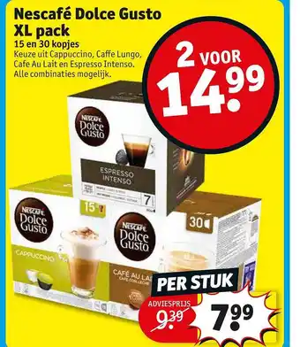 Kruidvat Nescafé dolce gusto xl pack aanbieding