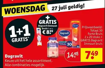 Kruidvat Dagravit 1+1 gratis aanbieding