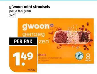 Poiesz G'woon mini strooisels aanbieding