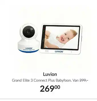 Babypark Luvion grand elite 3 connect plus babyfoon aanbieding