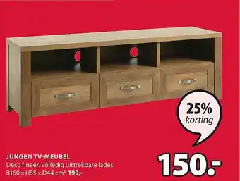 Jysk Jungen tv-meubel 25% Korting aanbieding