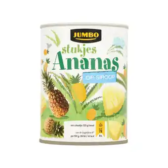 Jumbo Jumbo ananasstukjes op siroop 567g aanbieding