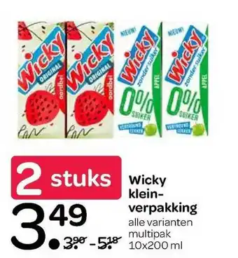 Spar Wicky kleinverpakking aanbieding