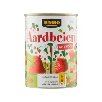 Jumbo Jumbo aardbeien op siroop 400g aanbieding