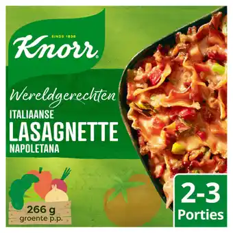 Jumbo Knorr wereldgerechten maaltijdpakket italiaanse lasagnette napoletana 242g aanbieding