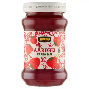 Jumbo Jumbo aardbei extra jam 440g aanbieding