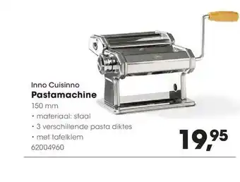 HANOS Inno cuisinno pastamachine aanbieding