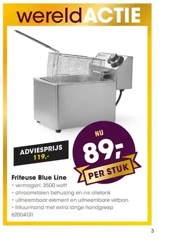 HANOS Friteuse blue line aanbieding