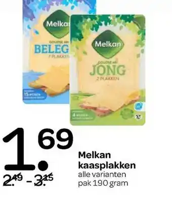 Spar Melkan kaasplakken aanbieding