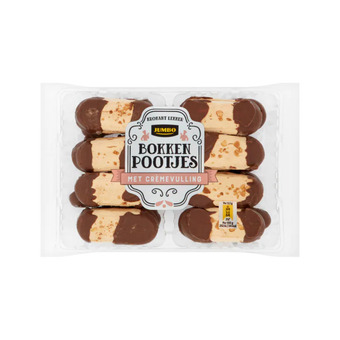 Jumbo Jumbo bokkenpootjes met cremevulling 200g aanbieding