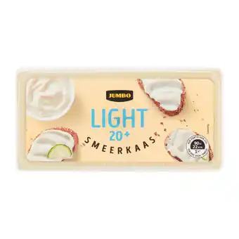 Jumbo Jumbo smeerkaas light 20+ 200g aanbieding