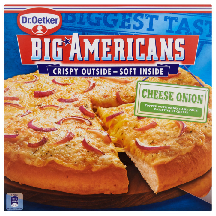 Dr. oetker big americans cheese onion 385g aanbieding bij Jumbo Dr. oetker big americans cheese onion 385g aanbieding bij Jumbo