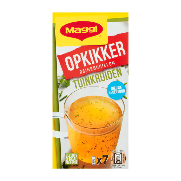Maggi opkikker drinkbouillon tuinkruiden 7 x 3, 7g aanbieding bij Jumbo