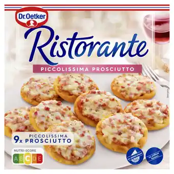 Jumbo Dr. oetker ristorante mini pizza piccolissima prosciutto 9-pack 216g aanbieding