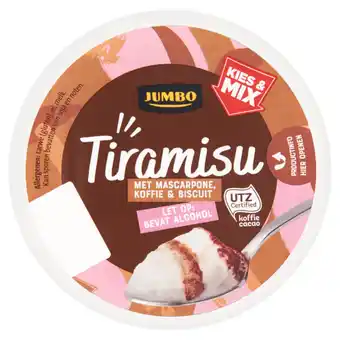Jumbo Jumbo tiramisu met koffie & biscuit toetje 80g aanbieding