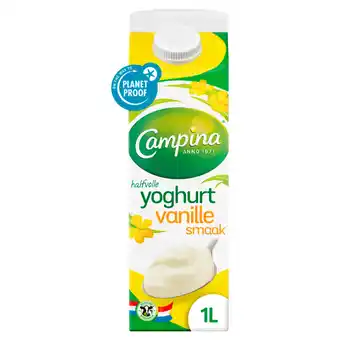 Jumbo Campina halfvolle vanille yoghurt  1l aanbieding