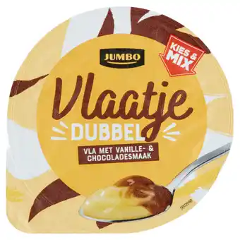 Jumbo Jumbo vlaatje met vanille- & chocoladesmaak 200g aanbieding