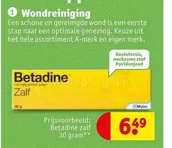 Kruidvat Betadine zalf 30 gram aanbieding