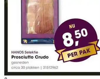 HANOS Hanos selektie prosciutto crudo aanbieding