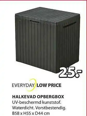 Jysk Halkeved opbergbox aanbieding