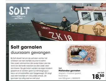 HANOS Solt hollandse garnalen aanbieding