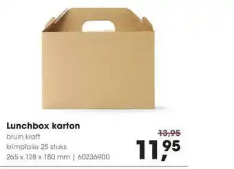 HANOS Lunchbox karton aanbieding