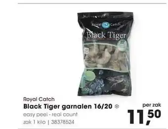 HANOS Royal catch black tiger garnalen 16-20 aanbieding